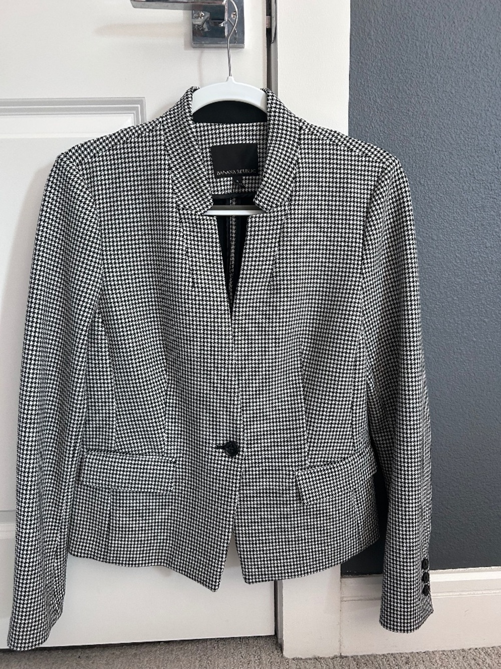 Banana Republic Houndstooth Blazer Sz 6